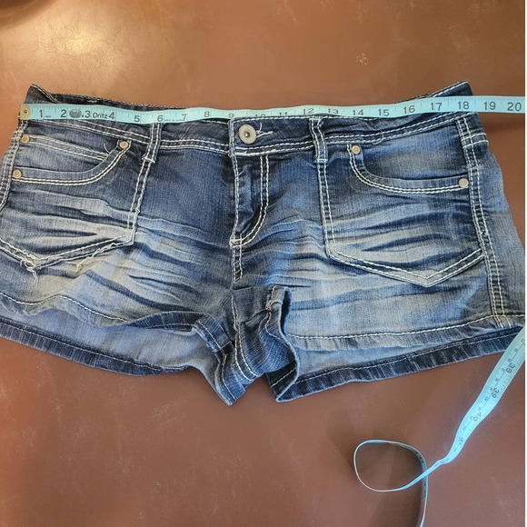 ⭐️⭐️SOLDMER⭐️⭐️Blue Spice Blue Denim Cut-Off Medium Wash - Picture 4 of 10